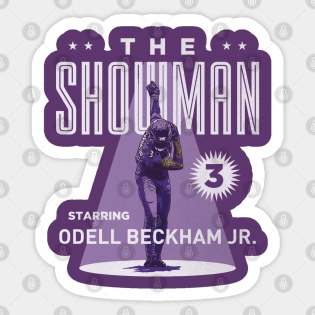 Odell Beckham Jr. Baltimore The Showman Sticker by ClarityMacaws